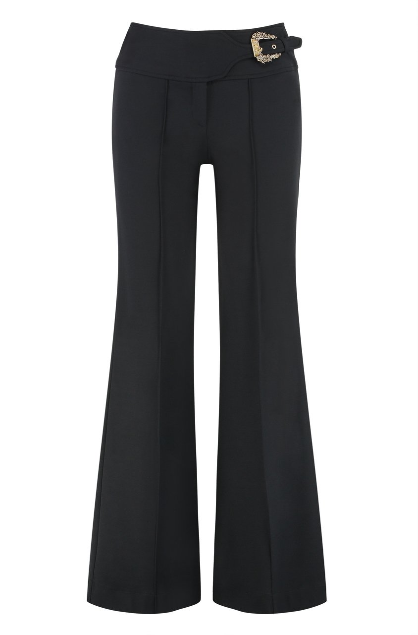Versace Jeans Couture High-waist wide-leg trousers Zwart