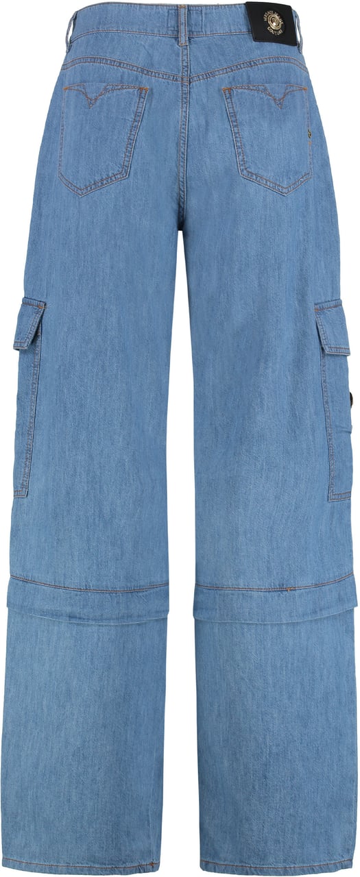 Versace Jeans Couture Cotton cargo-trousers Blauw