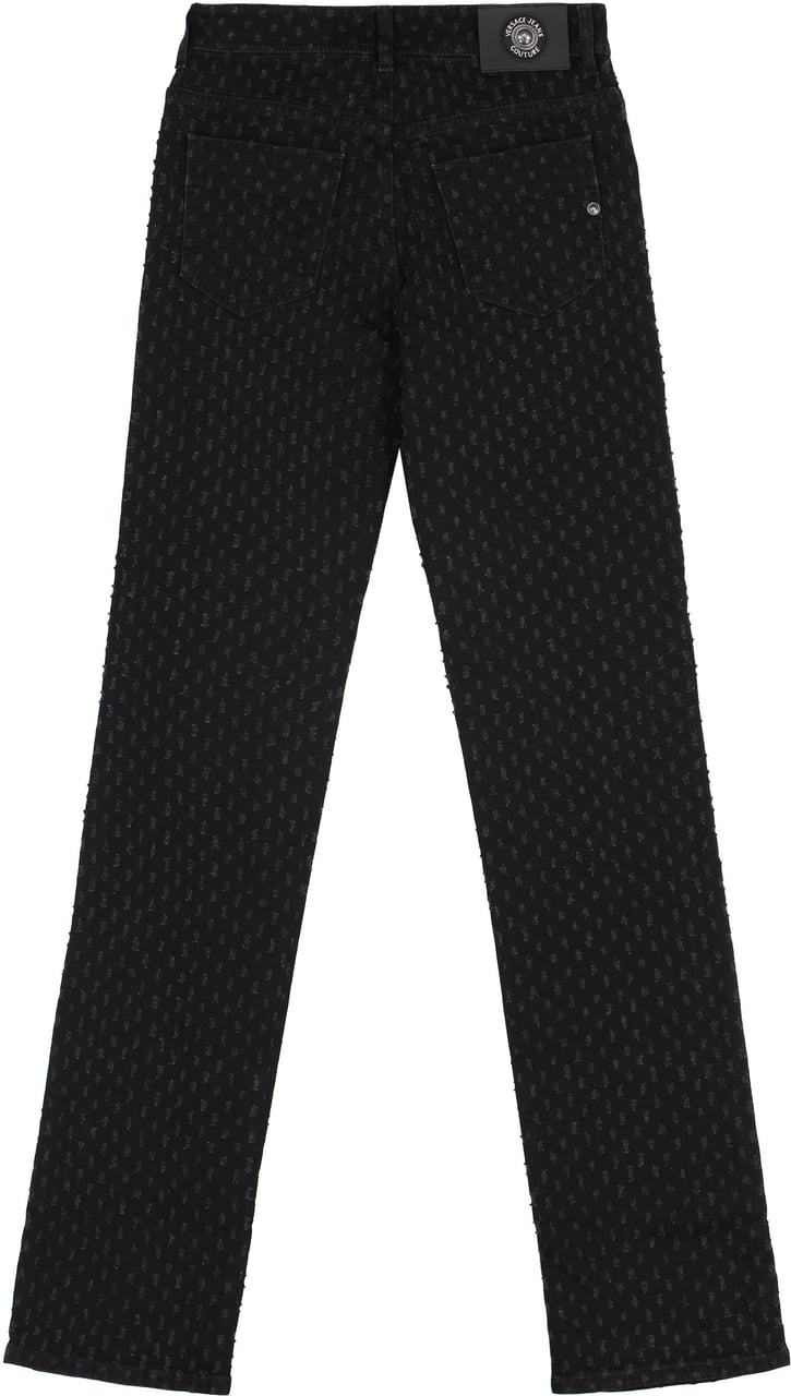 Versace Jeans Couture High-rise slim fit jeans Zwart