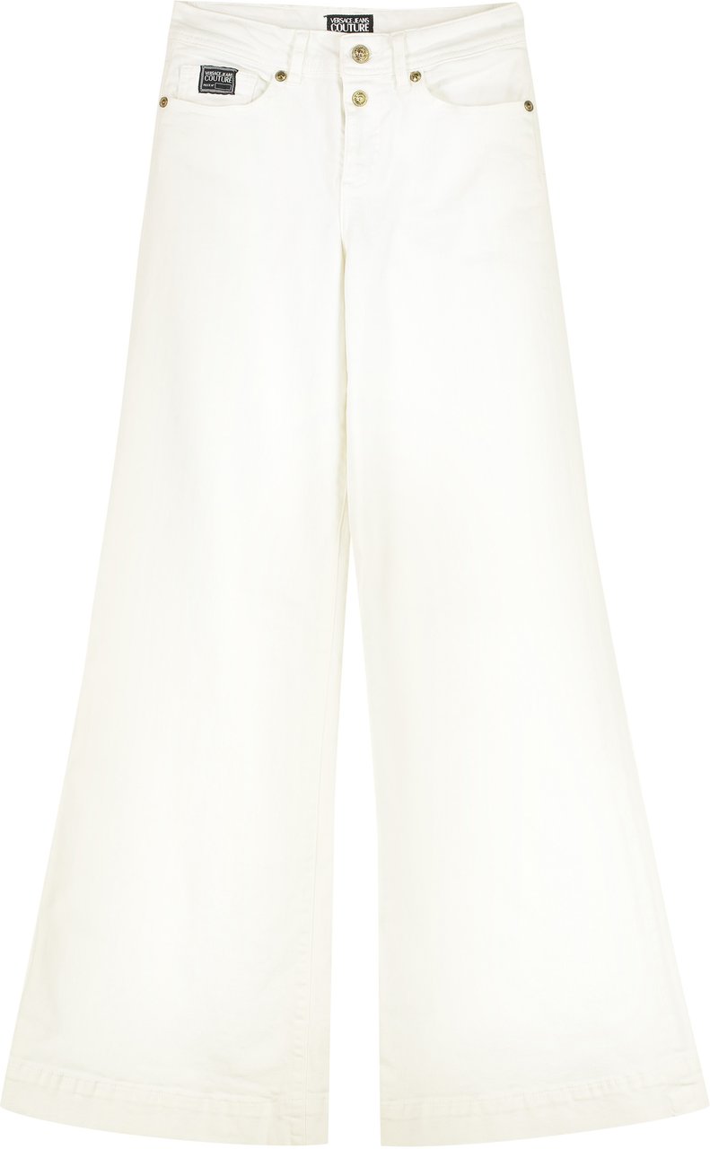 Versace Jeans Couture Wide-leg jeans Wit