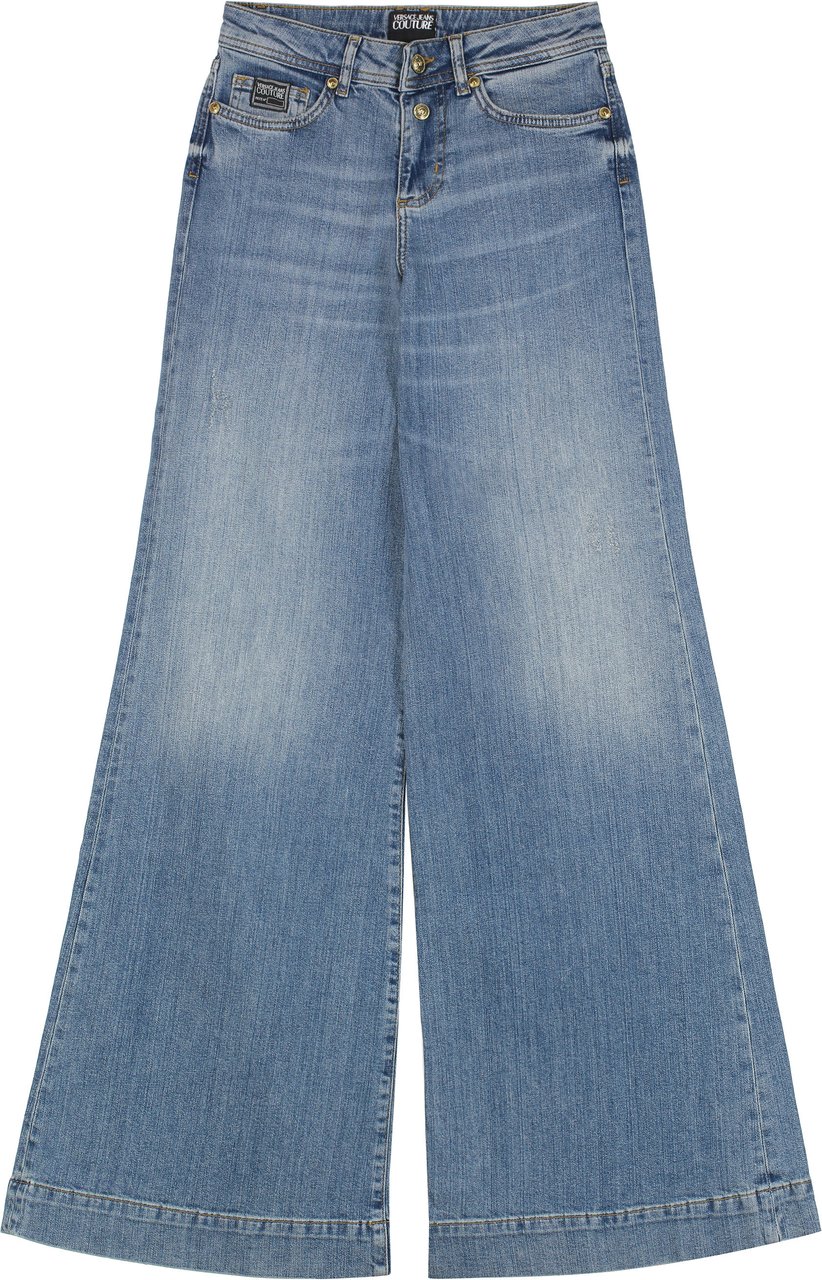 Versace Jeans Couture Wide-leg jeans Blauw