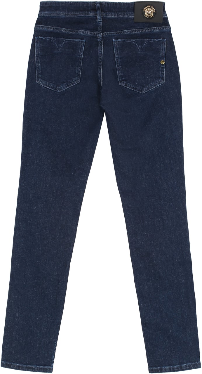 Versace Jeans Couture 5-pocket skinny jeans Blauw