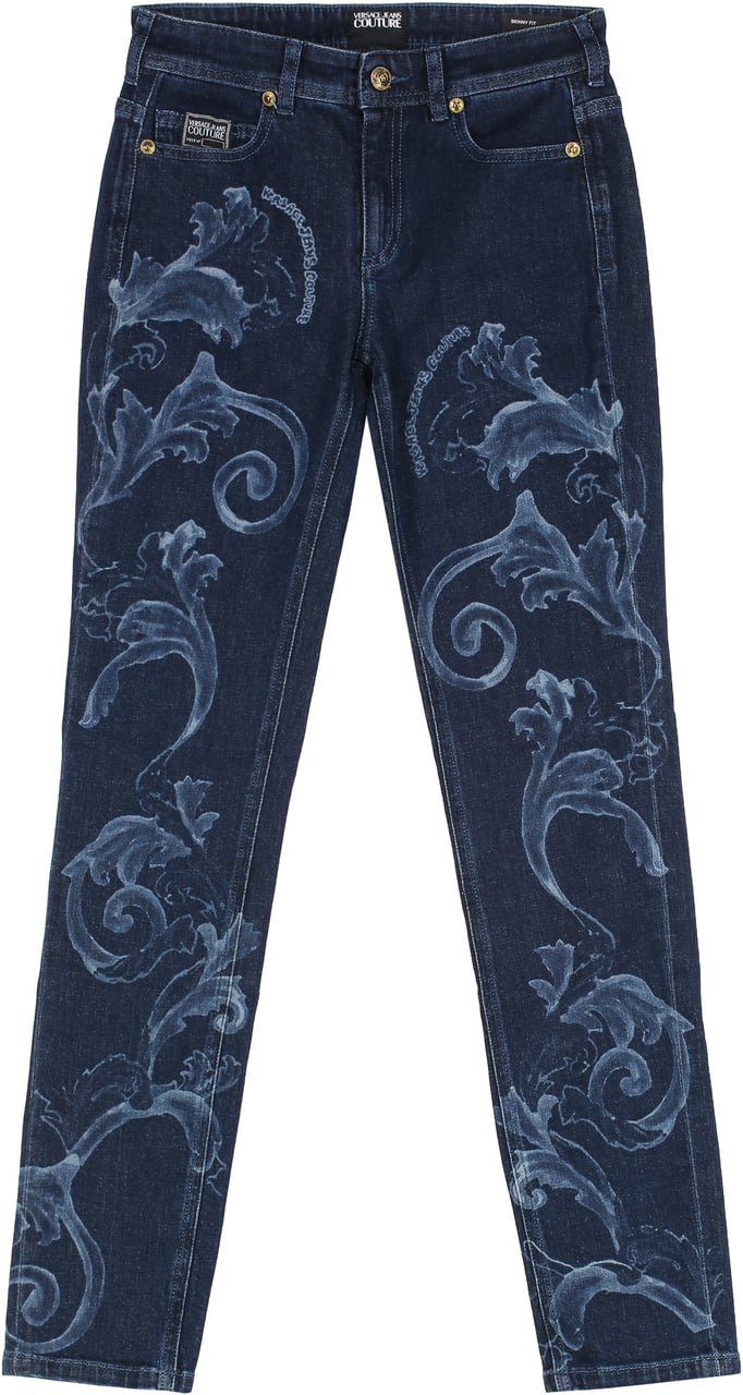 Versace Jeans Couture 5-pocket skinny jeans Blauw