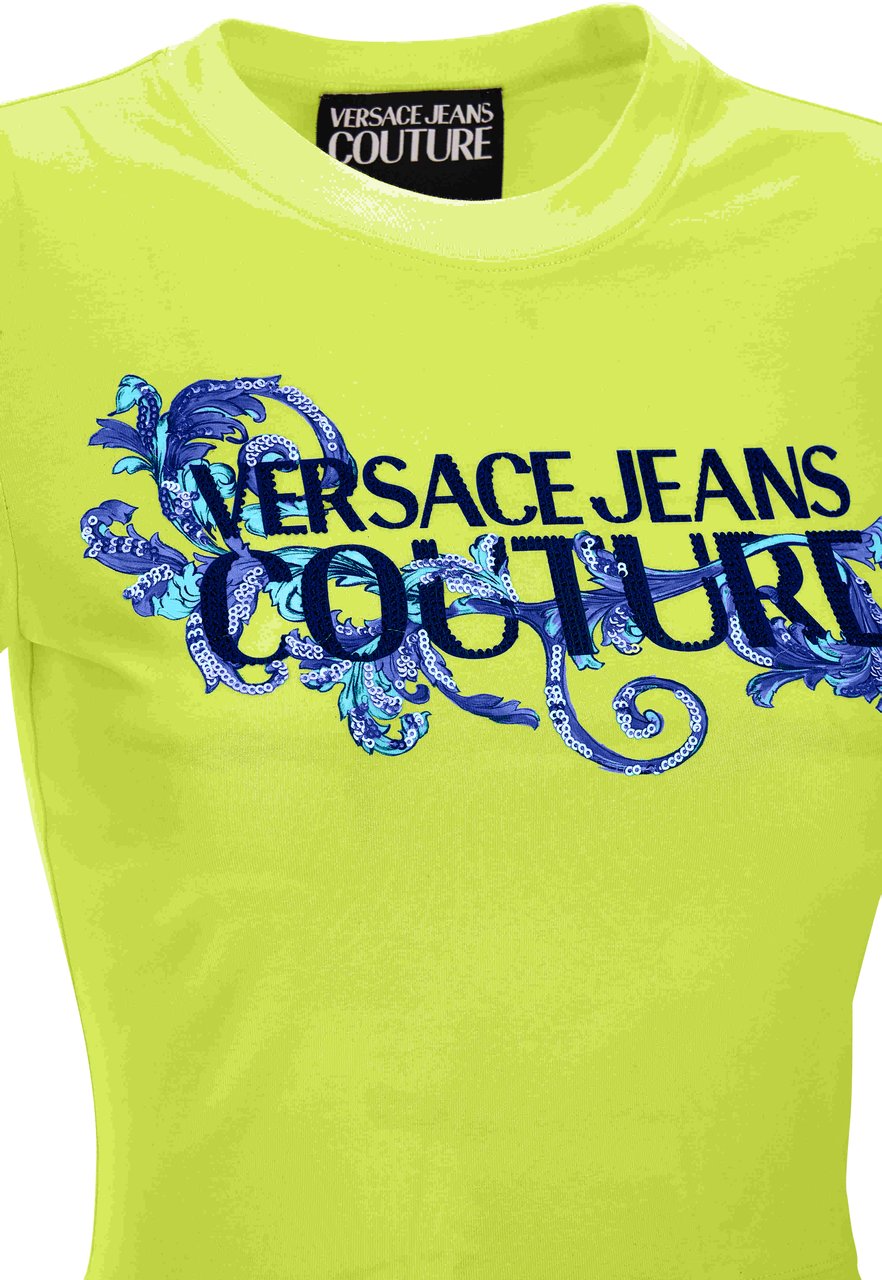 Versace Jeans Couture T-Shirts And Polos Green Groen