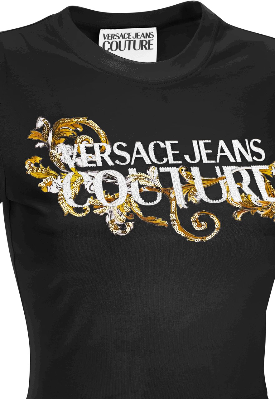 Versace Jeans Couture T-Shirts And Polos Black Zwart