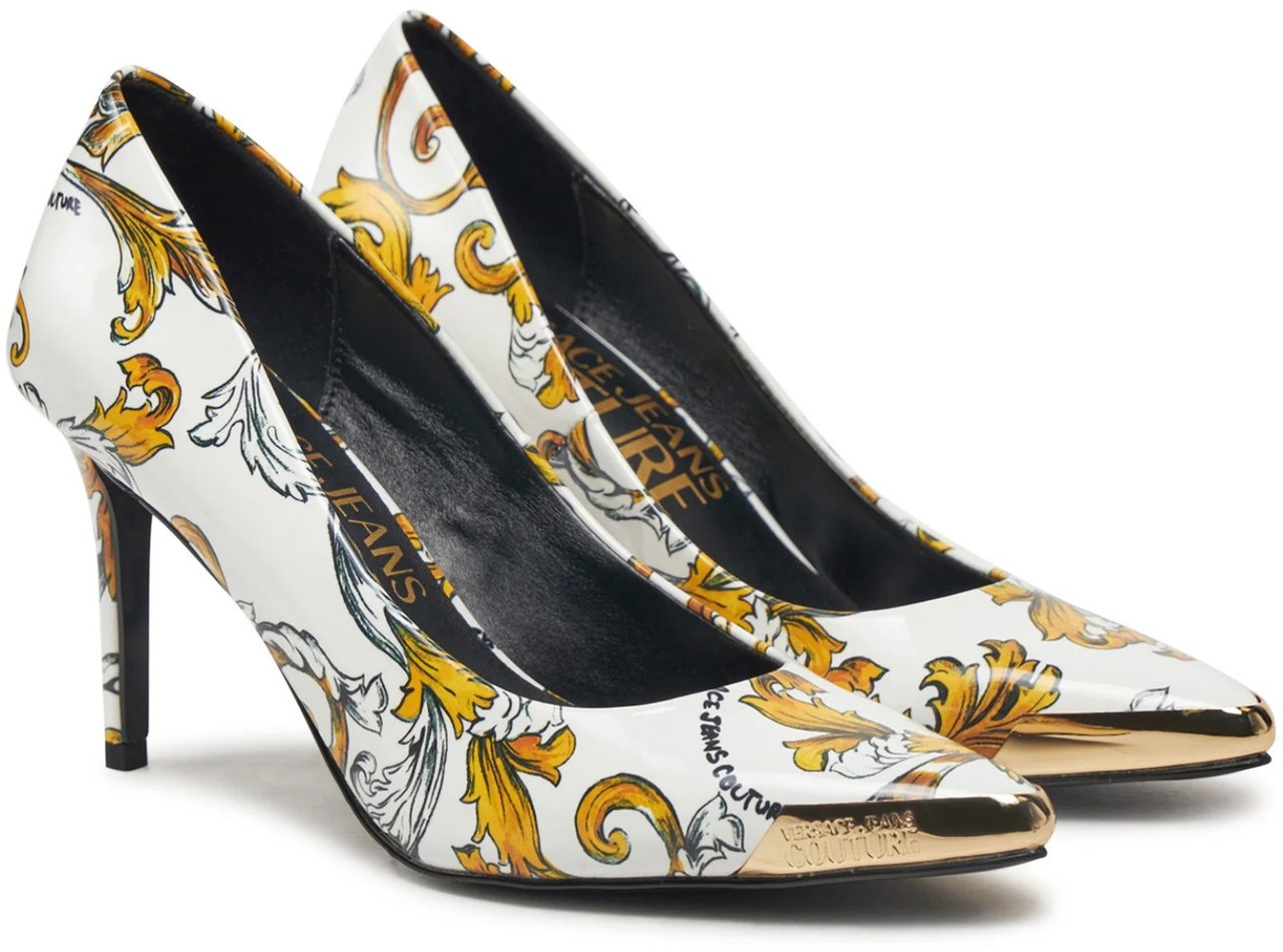 Versace Jeans Couture High Heel Shoes White Wit