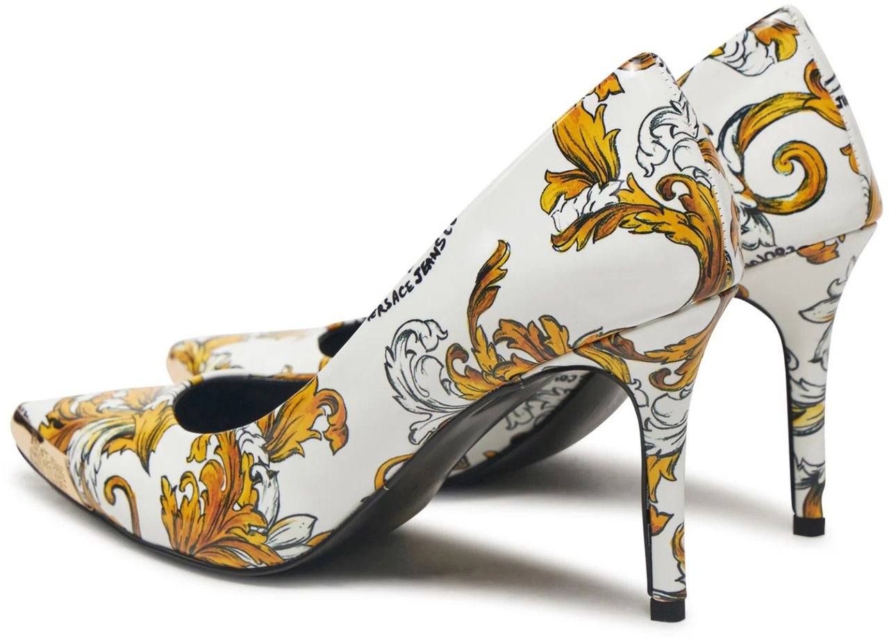 Versace Jeans Couture High Heel Shoes White Wit