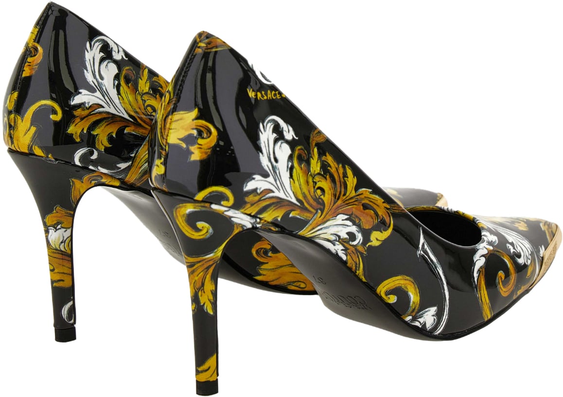 Versace Jeans Couture High Heel Shoes Black Zwart