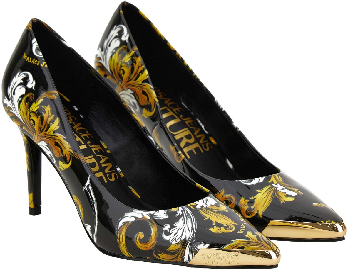 Versace Jeans Couture High Heel Shoes Black Zwart
