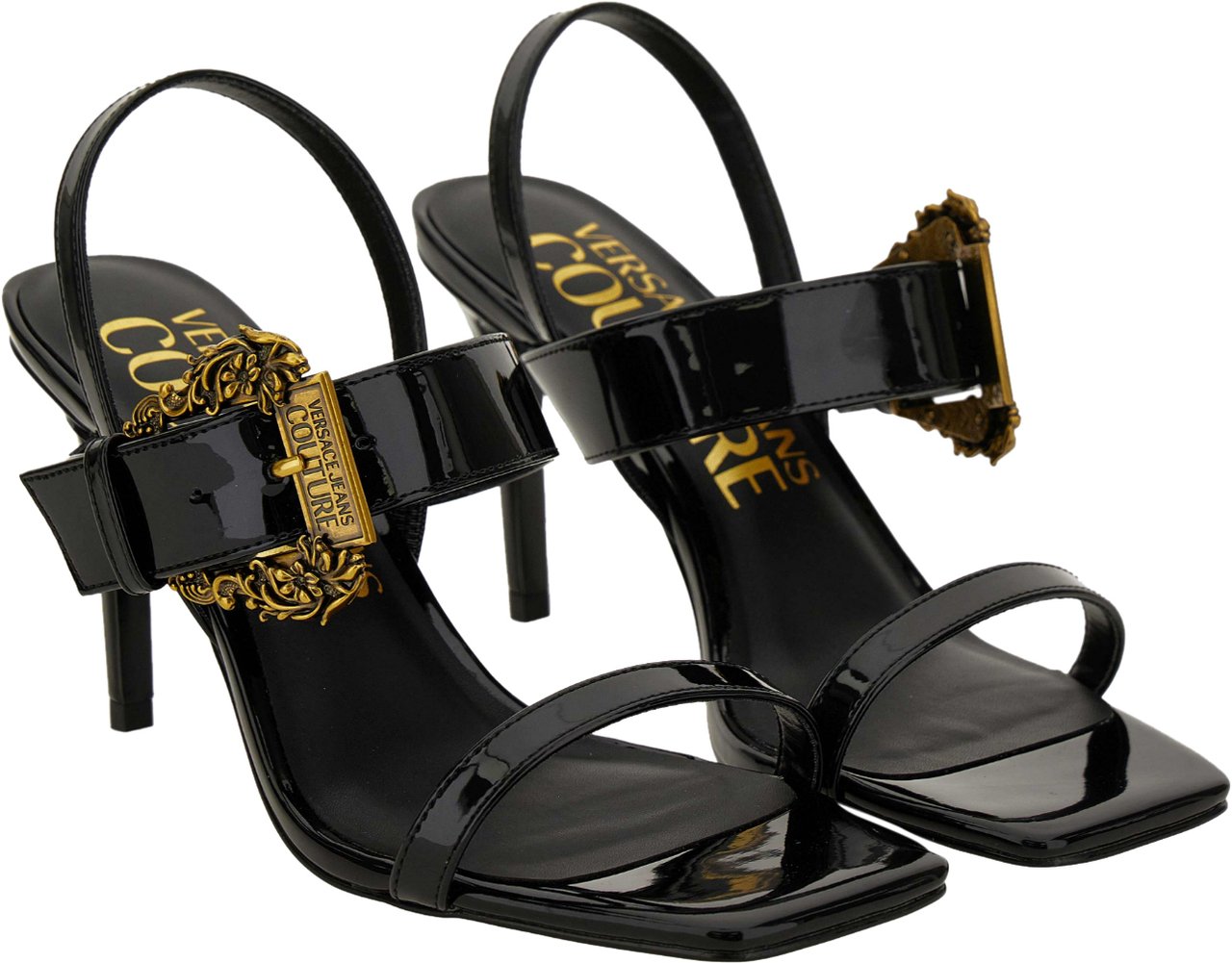 Versace Jeans Couture Sandals Black Zwart