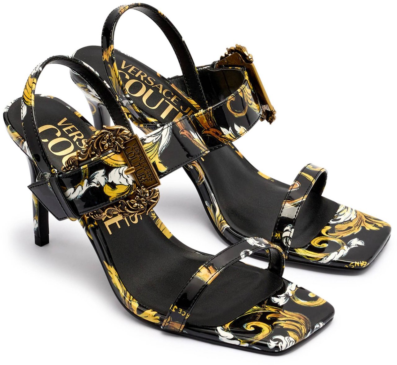Versace Jeans Couture Sandals Black Zwart