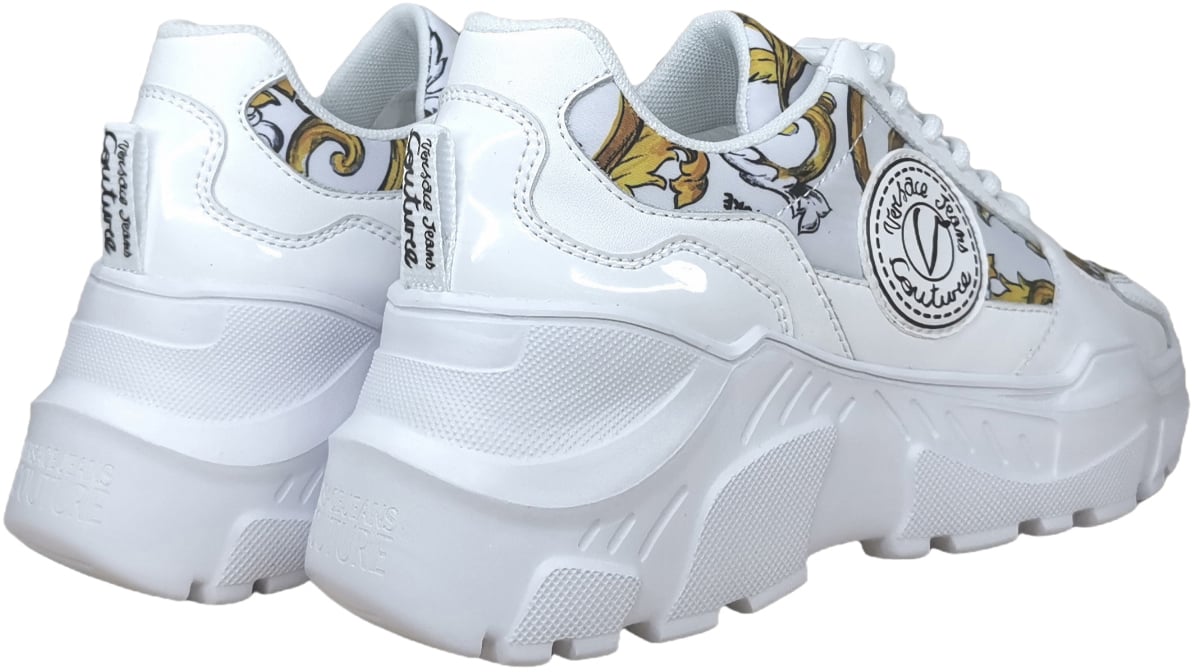 Versace Jeans Couture Fondo Speedtrack Dis. Sc7 White + Gold Divers
