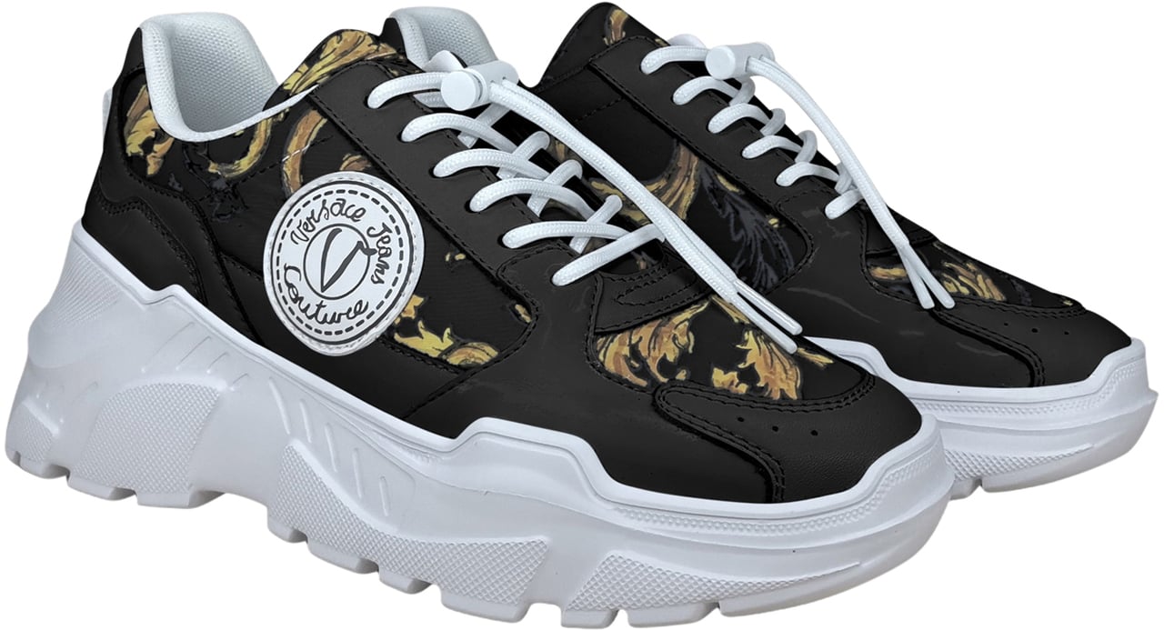Versace Jeans Couture Fondo Speedtrack Dis. Sc7 Black + Gold Divers