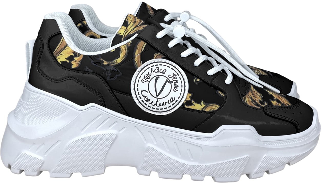 Versace Jeans Couture Fondo Speedtrack Dis. Sc7 Black + Gold Divers
