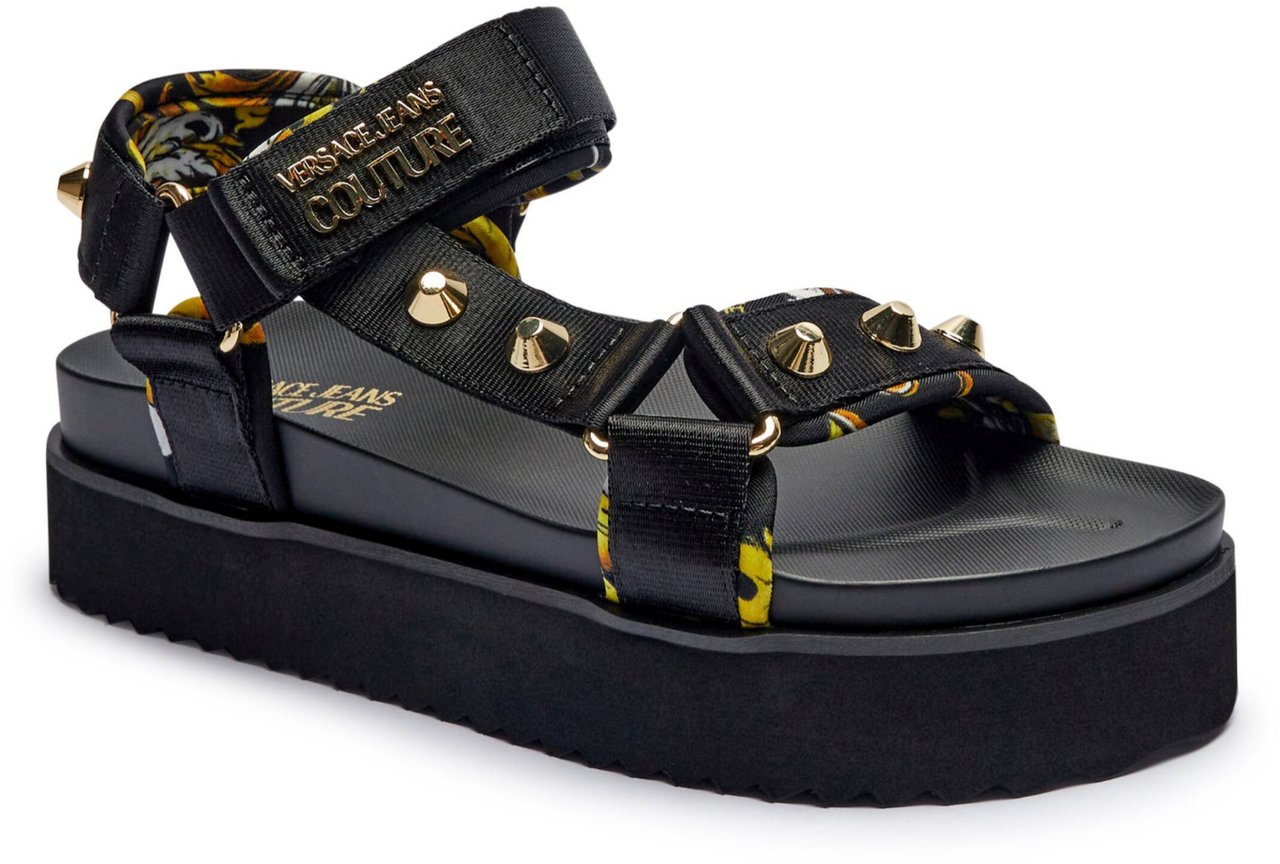 Versace Jeans Couture Sandals Black Zwart
