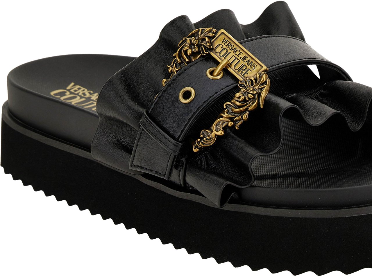 Versace Jeans Couture Sandals Black Zwart