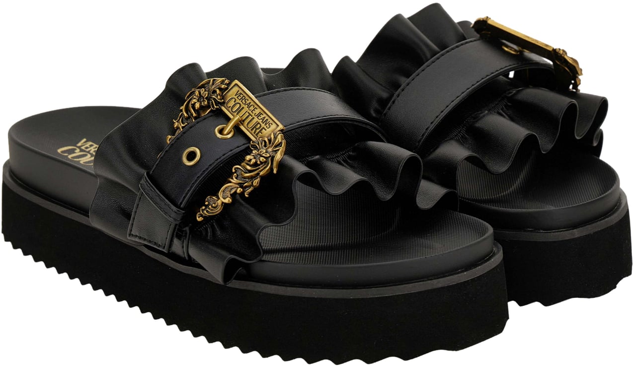 Versace Jeans Couture Sandals Black Zwart