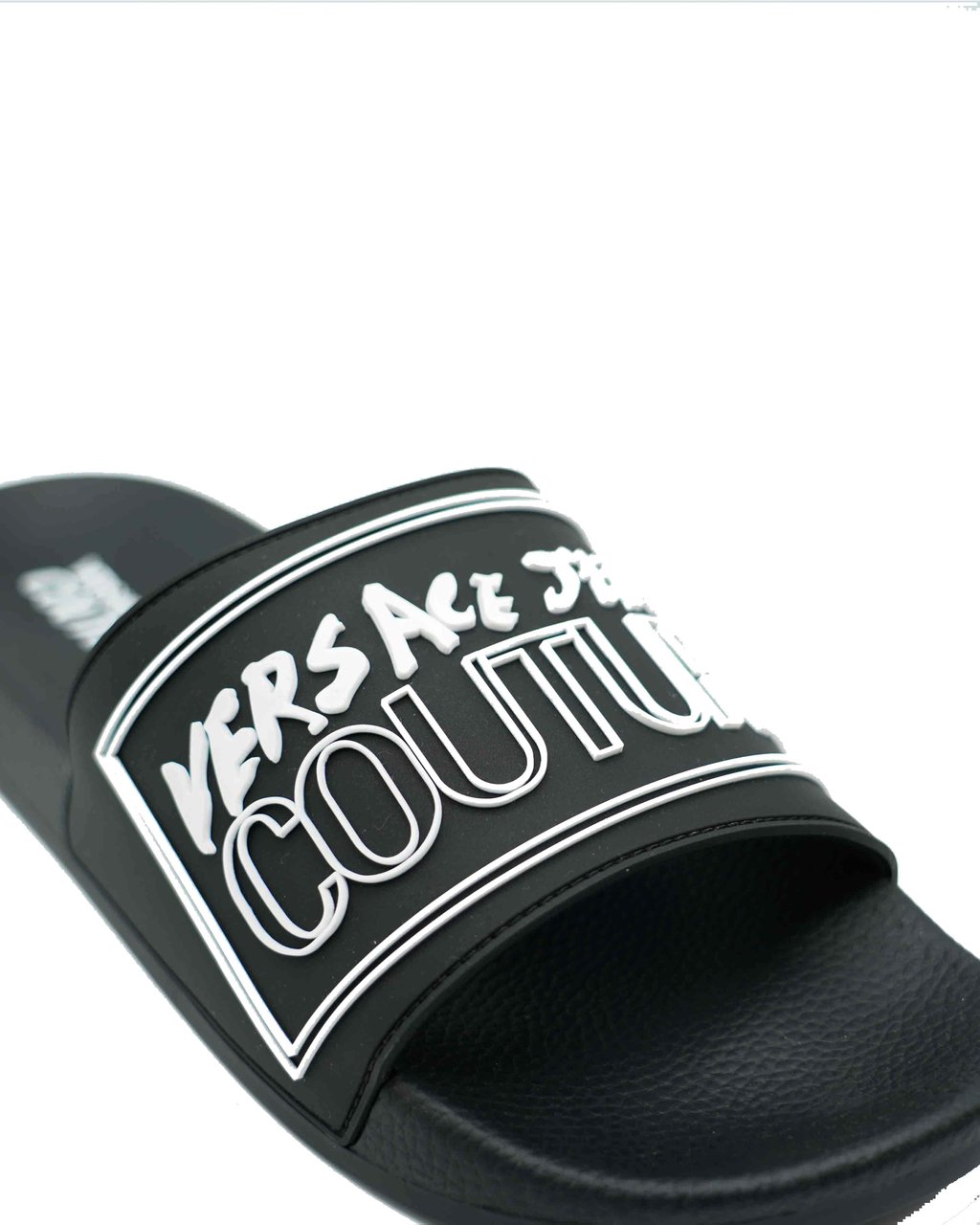 Versace Jeans Couture Slippers Zwart