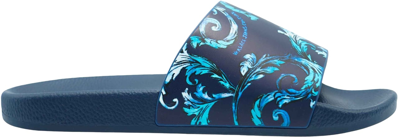 Versace Jeans Couture Slippers Blauw