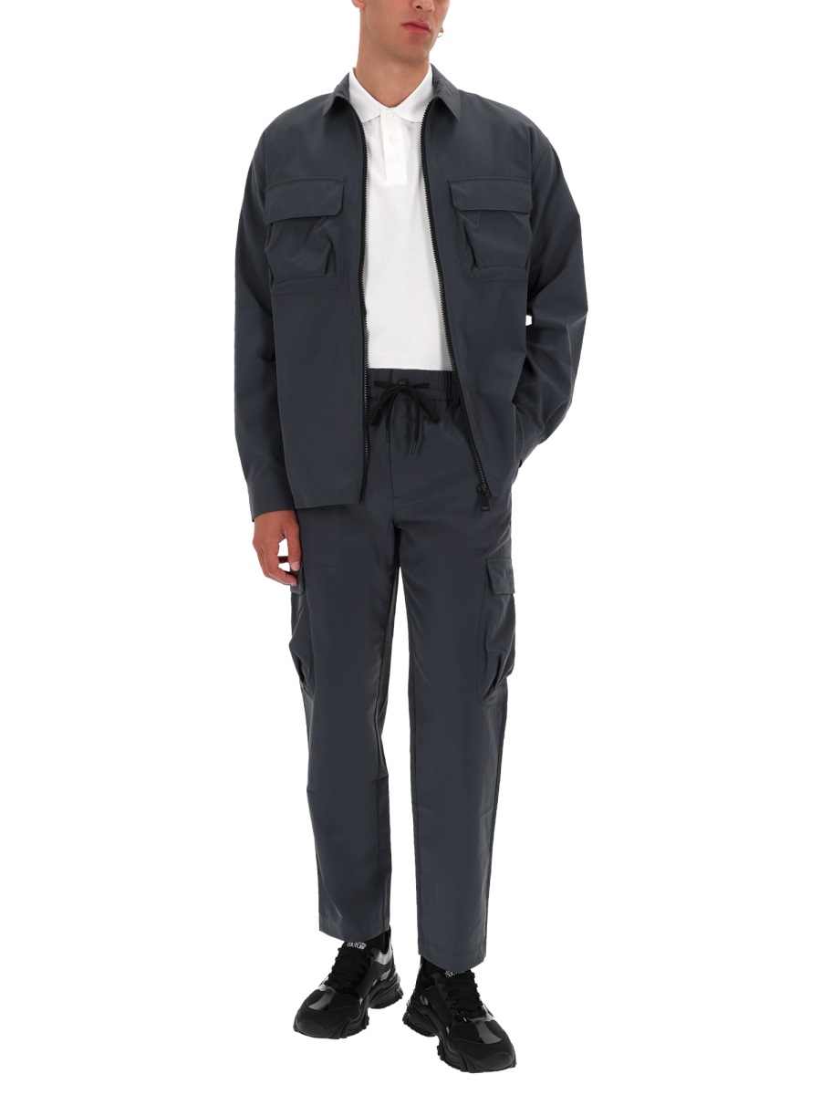 Versace Jeans Couture Straight-Leg Technical Cargo Pants Zwart
