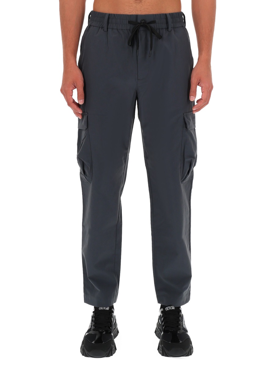 Versace Jeans Couture Straight-Leg Technical Cargo Pants Zwart