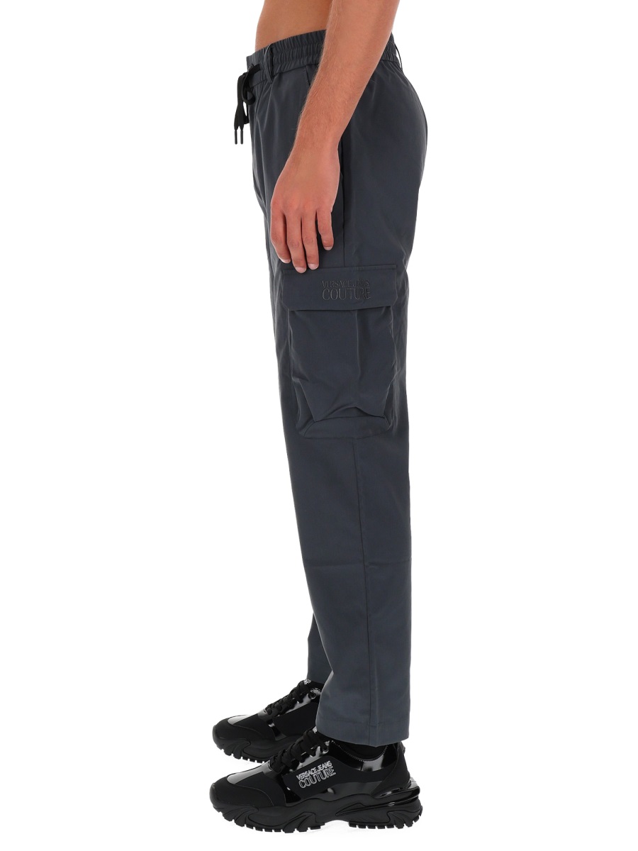 Versace Jeans Couture Straight-Leg Technical Cargo Pants Zwart