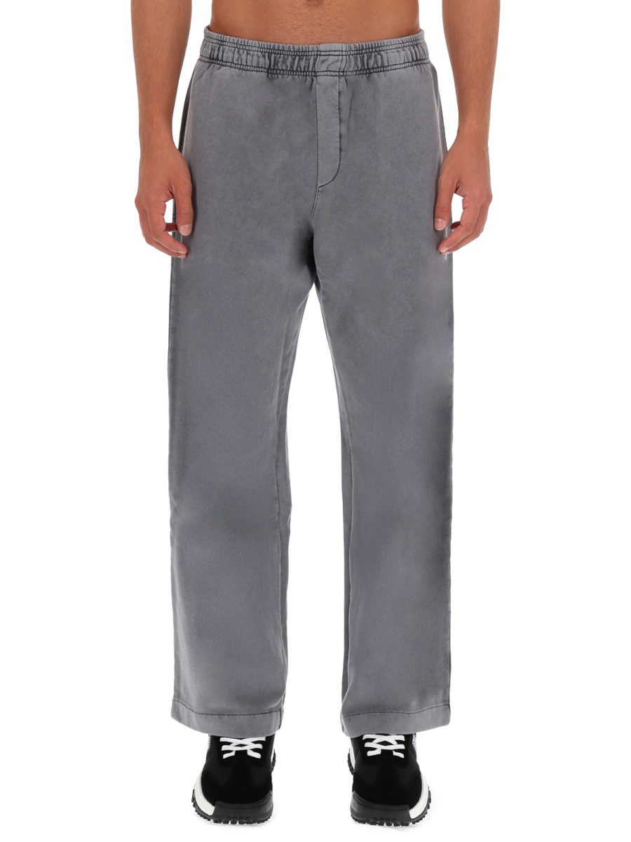 Versace Jeans Couture Grey Relaxed Logo Jogger Pants Grijs