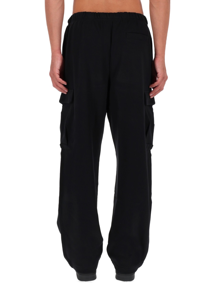 Versace Jeans Couture Cotton Elastic Waistband Cargo Jogger Pants Zwart
