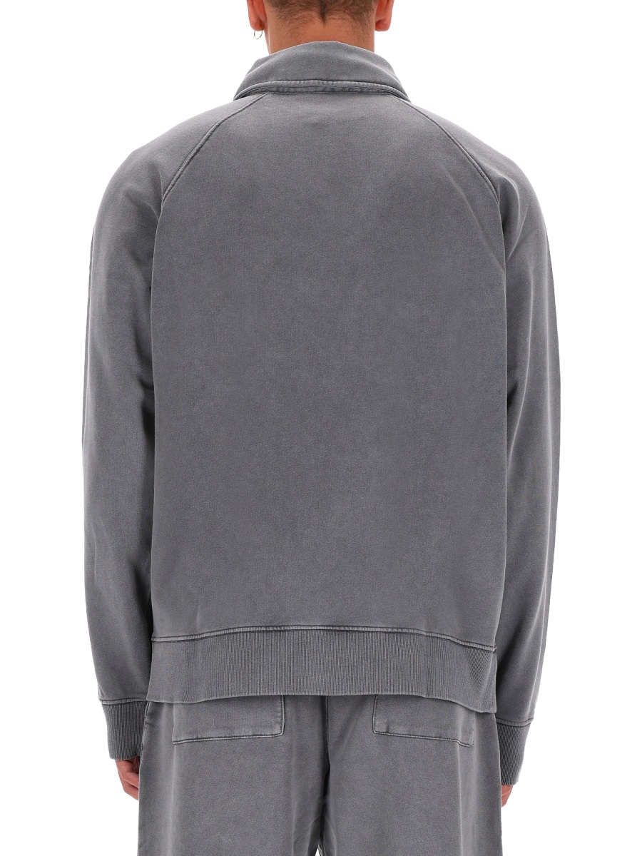 Versace Jeans Couture Grey Relaxed Logo Sweatshirt Grijs