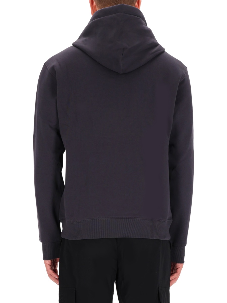 Versace Jeans Couture Hooded Circular Logo Sweatshirt Zwart