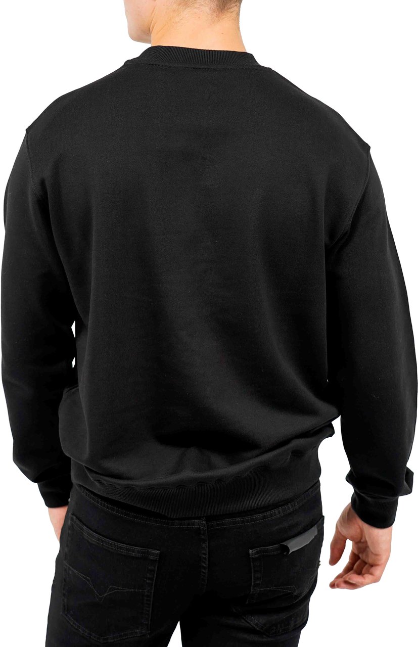 Versace Jeans Couture Felpe Serigrafiche Sweatshirt Zwart