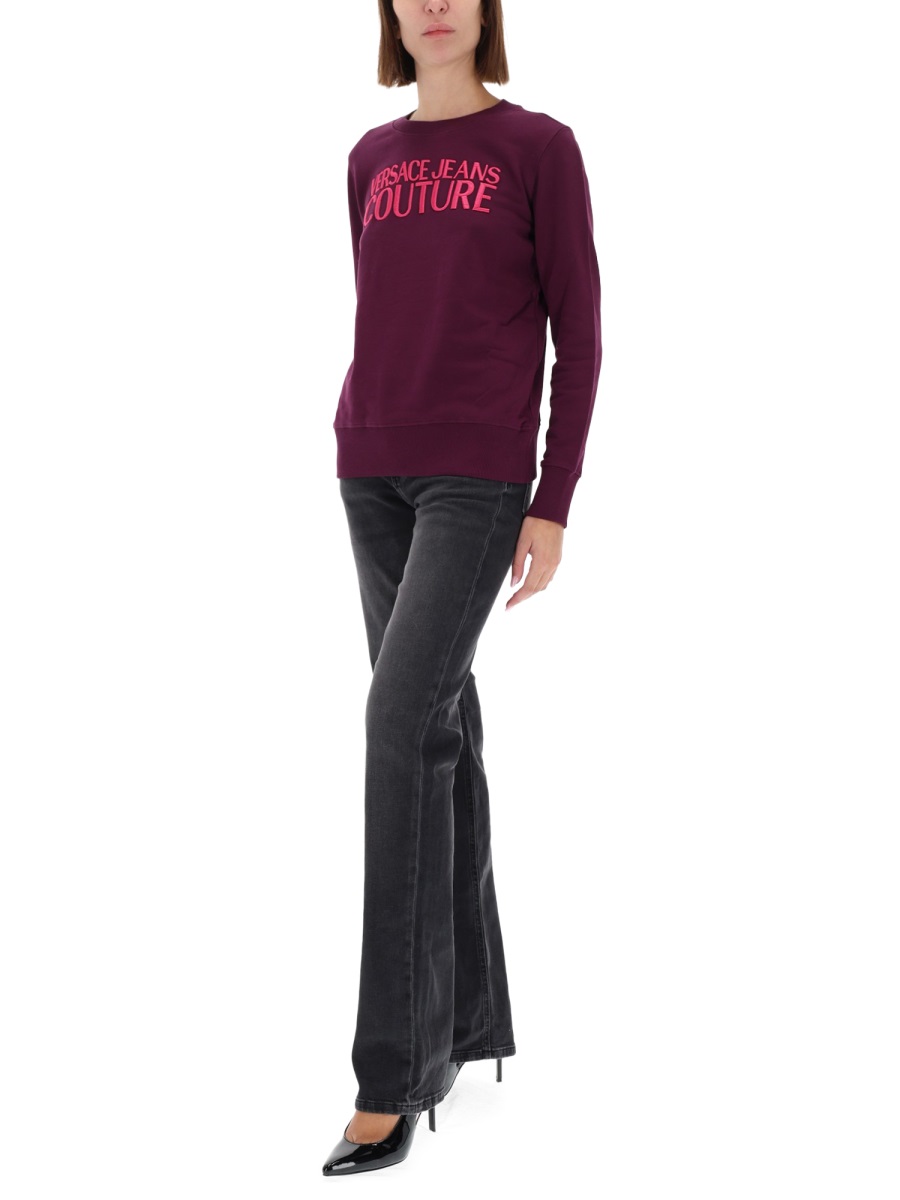Versace Jeans Couture Washed Black Mandy Straight-Leg Pants Zwart