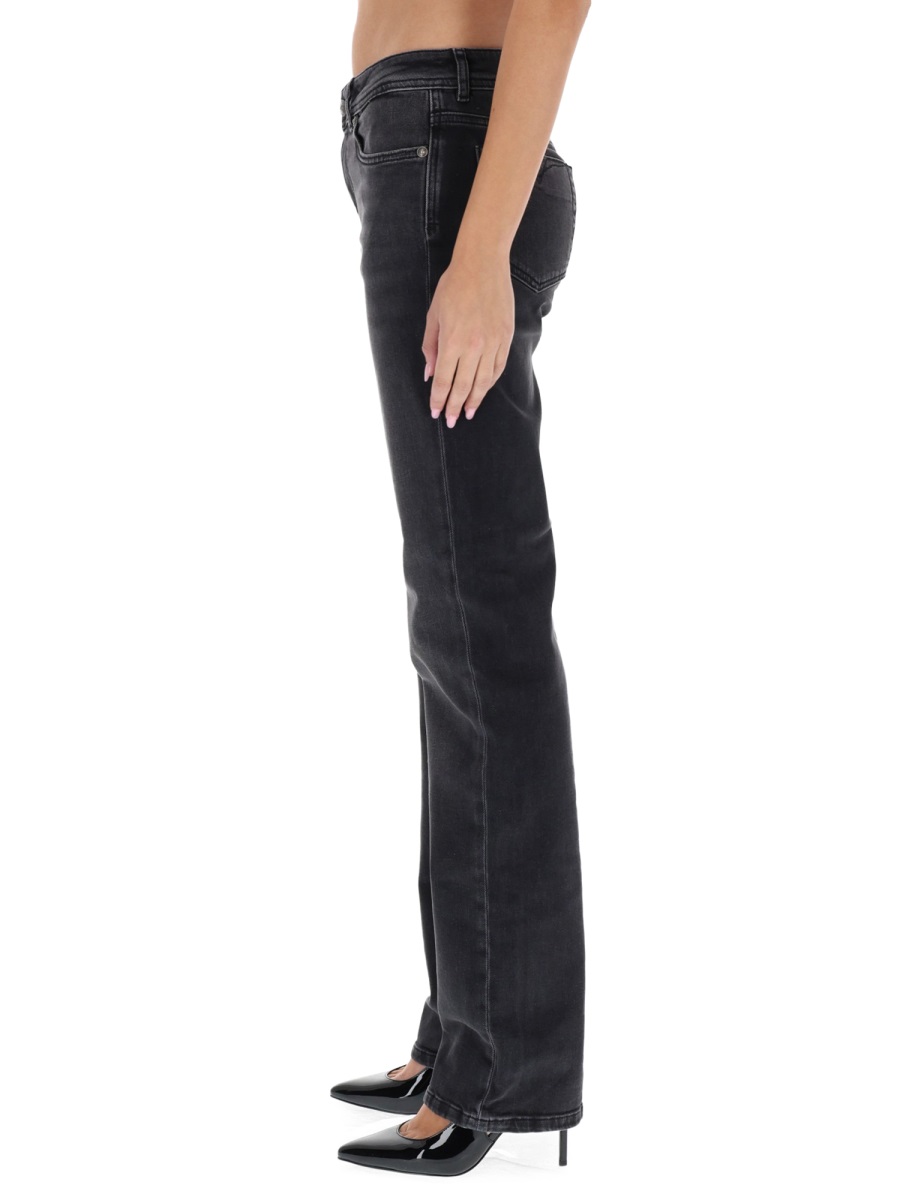 Versace Jeans Couture Washed Black Mandy Straight-Leg Pants Zwart