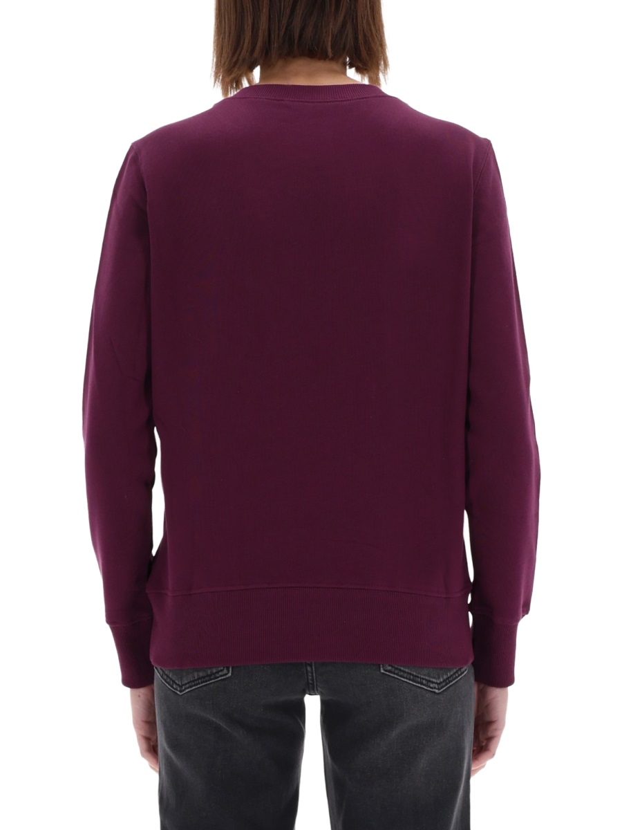 Versace Jeans Couture Bordeaux Deep Purple Logo Sweatshirt Zwart