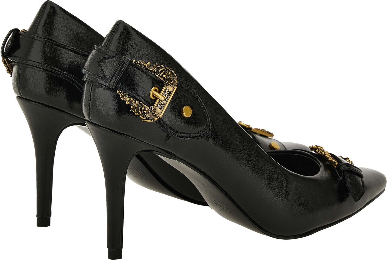 Versace Jeans Couture High Heel Shoes Black Zwart