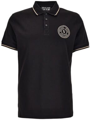 Versace Jeans Couture T-Shirts And Polos Black Zwart