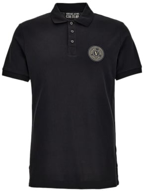 Versace Jeans Couture T-Shirts And Polos Black Zwart