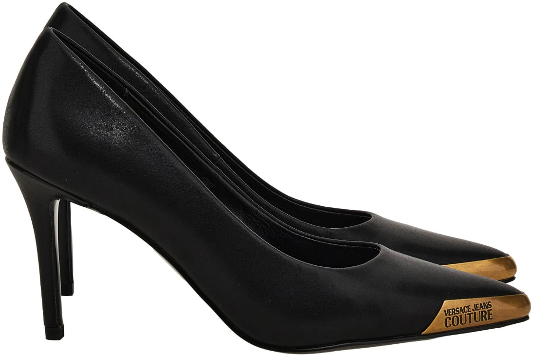 Versace Jeans Couture High Heel Shoes Black Zwart