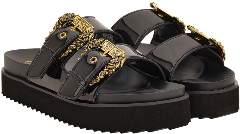Versace Jeans Couture Sandals Black Zwart