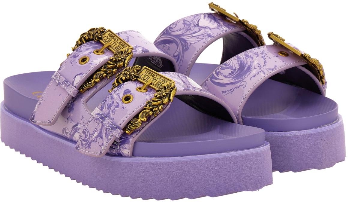Versace Jeans Couture Sandals Purple Paars