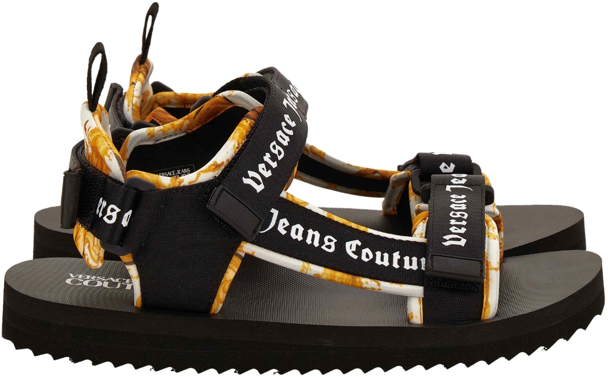Versace Jeans Couture Sandals Black Zwart