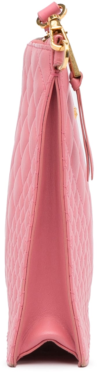Versace Quilted Medusa Crossbody Roze