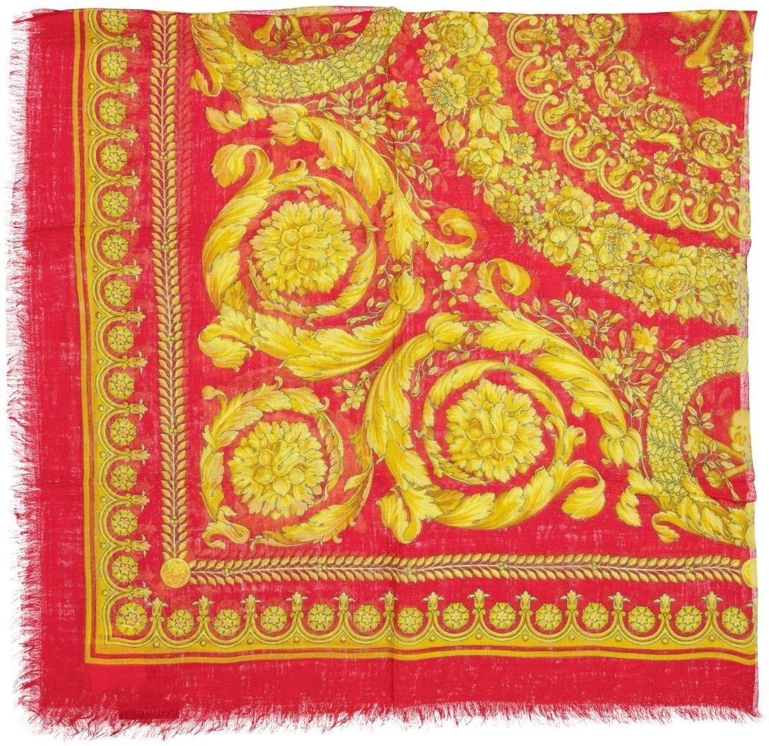 Versace VERSACE Foulard Square Scarf Rood