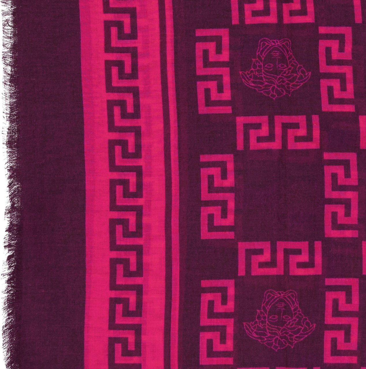 Versace VERSACE Foulard Square Scarf Paars