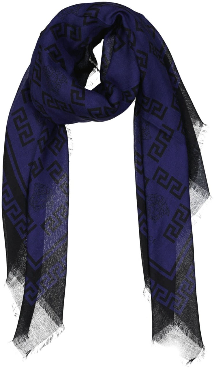 Versace VERSACE Foulard Square Scarf Blauw