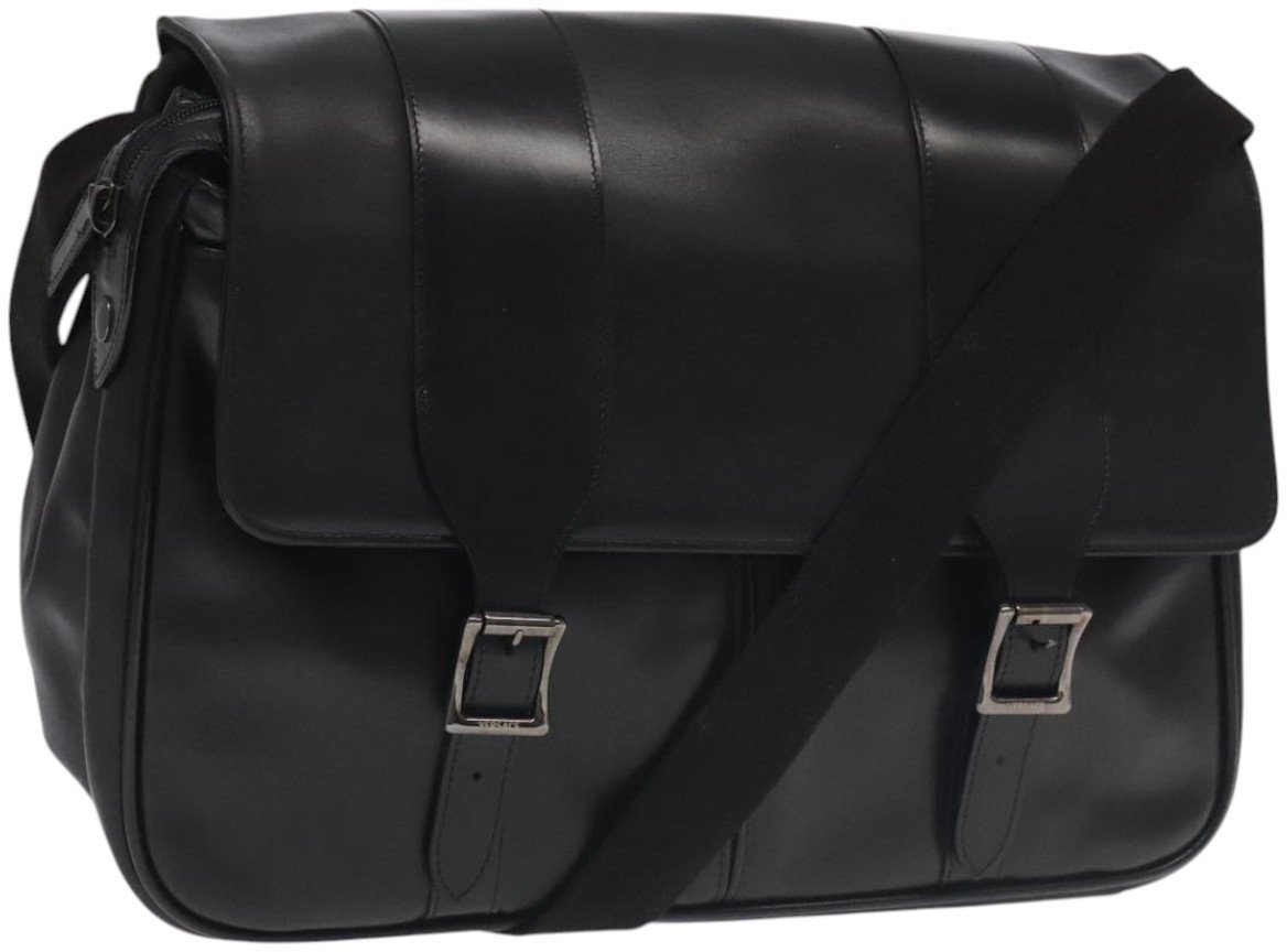 Versace Versace Messenger Bag Leather Zwart