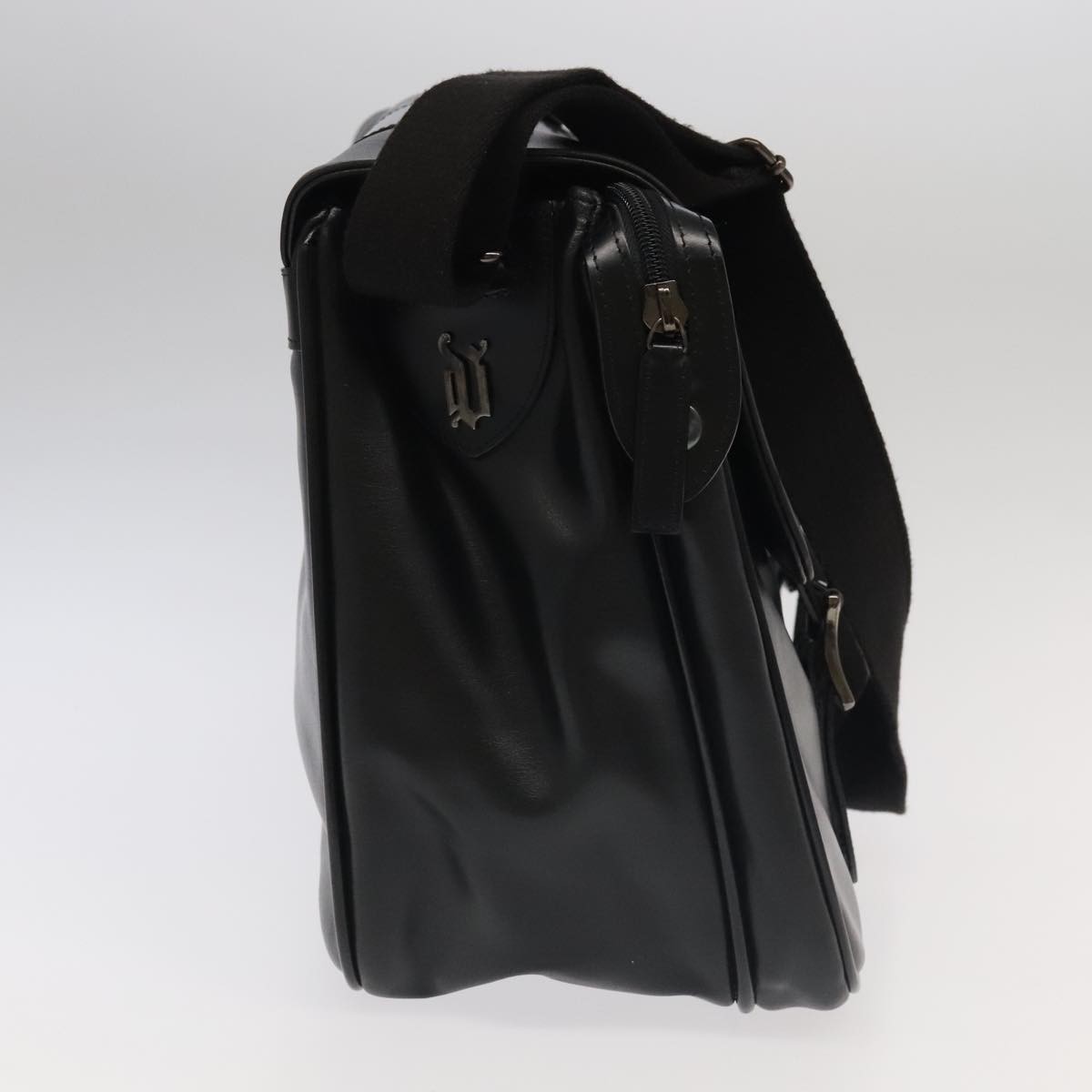 Versace Versace Messenger Bag Leather Zwart