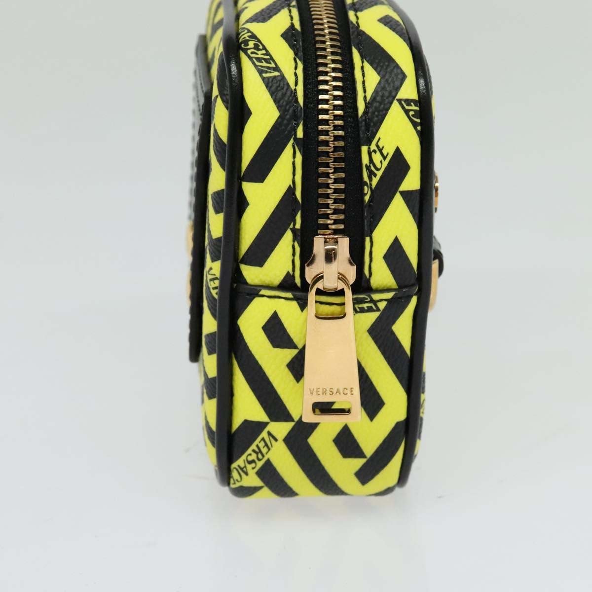 Versace Vintage Clutch Leather Geel