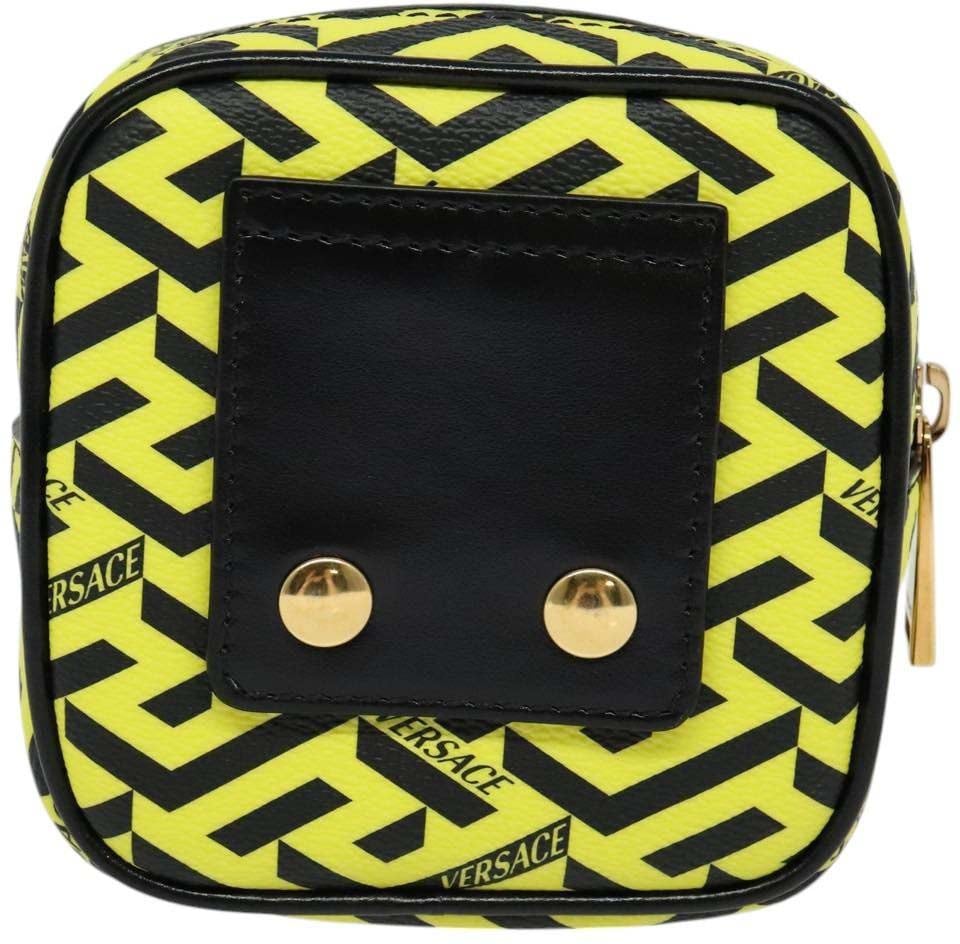 Versace Vintage Clutch Leather Geel