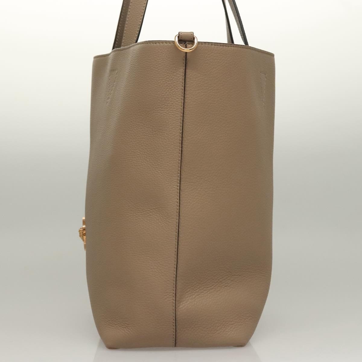 Versace Versace La Medusa Tote Embossed Canvas Large Beige